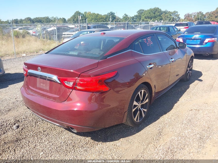 Vin: 1n4aa6ap8jc397396, lot: 46804674, nissan maxima 3.5 s 20184