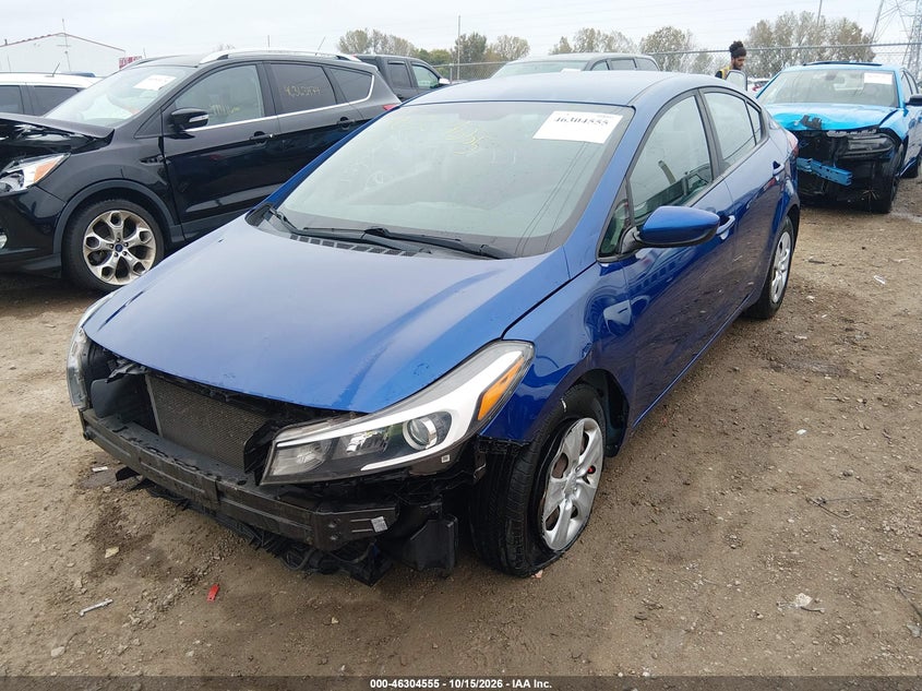 Vin: 3kpfl4a71he012231, lot: 46804754, kia forte lx 20172