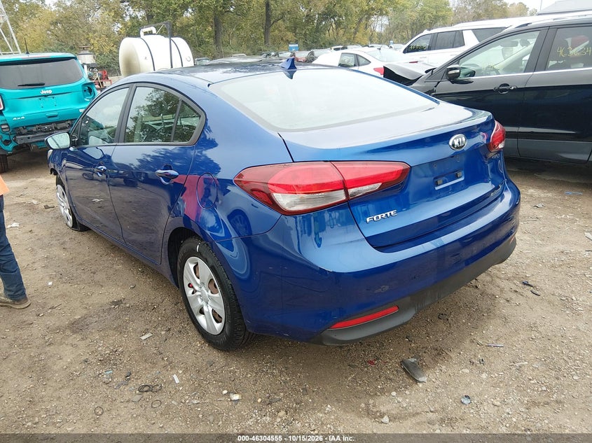 Vin: 3kpfl4a71he012231, lot: 46804754, kia forte lx 20173
