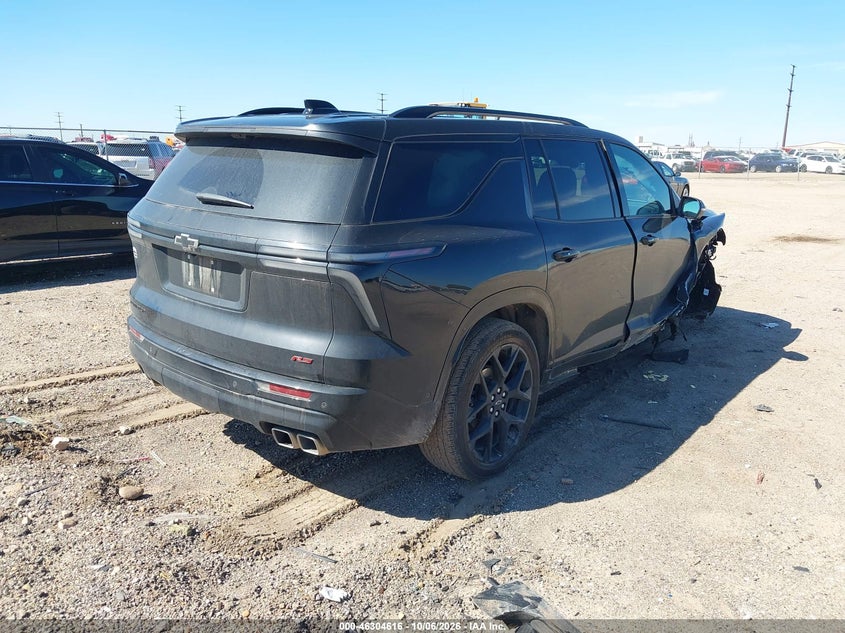 Vin: 1gnerlrs0sj265250, lot: 46804815, chevrolet traverse fwd rs 20254