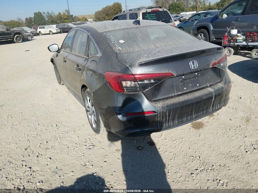 Vin: 2hgfe2f20nh542414, lot: 46804833, honda civic lx 20223