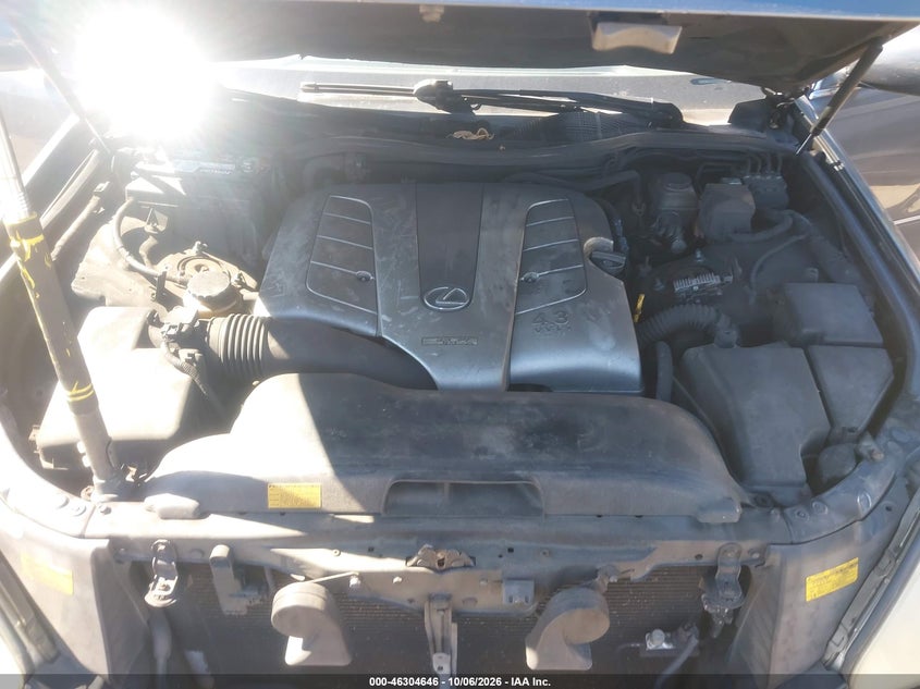 LEXUS LS 430 2006 VIN JTHBN36F965050204