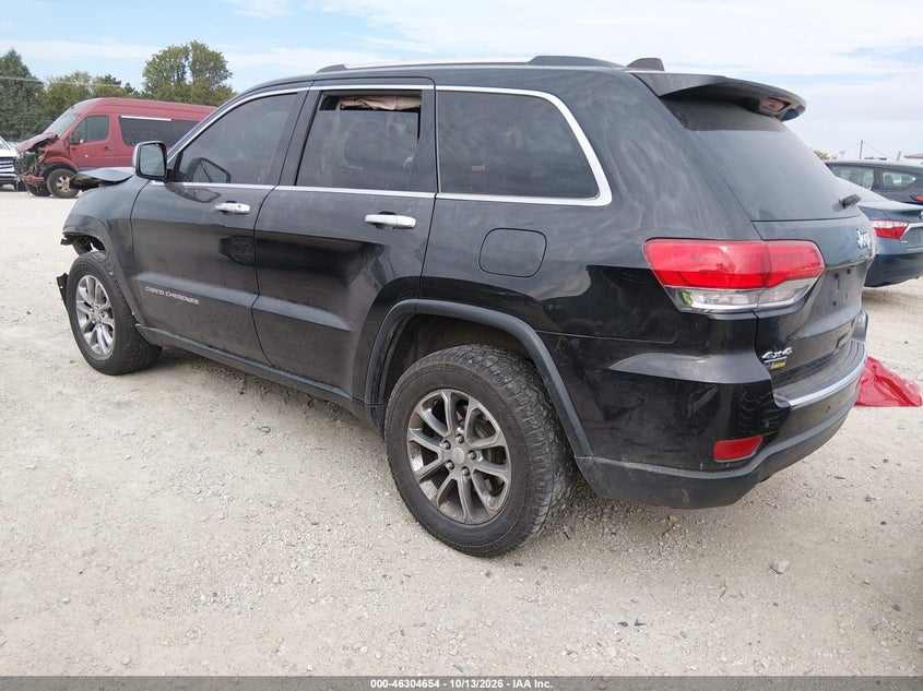 Vin: 1c4rjfbg2ec349734, lot: 46804853, jeep grand cherokee limited 20143