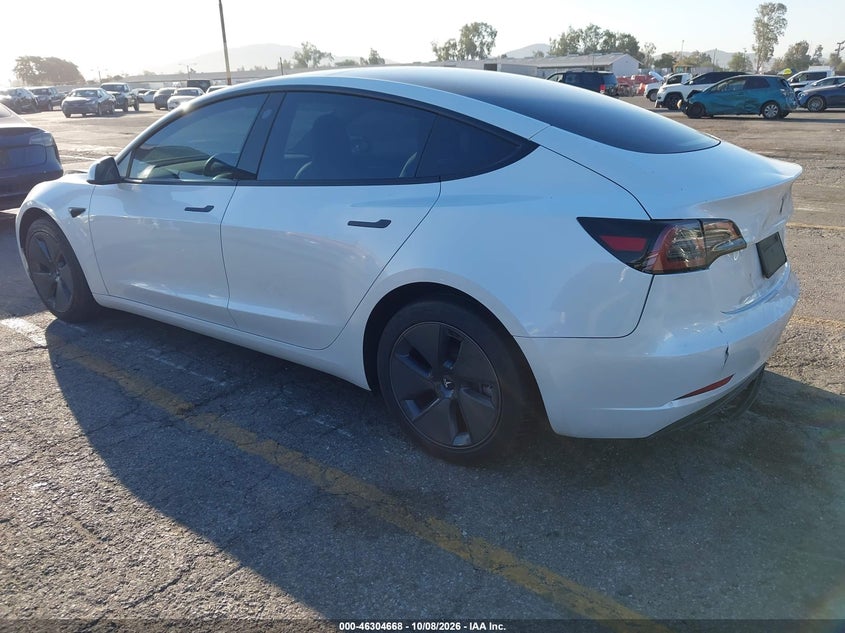Vin: 5yj3e1ea8pf543677, lot: 46804867, tesla model 3 rear-wheel drive 20233