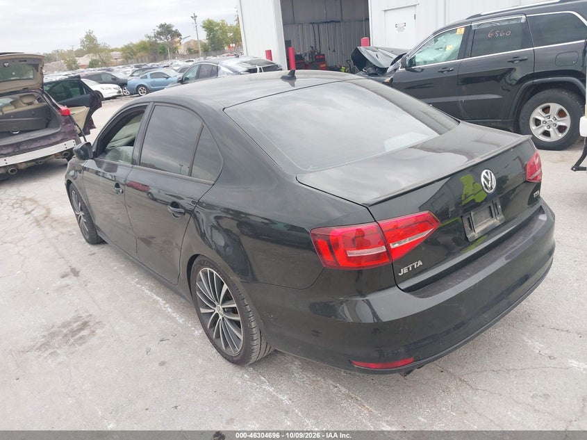 Vin: 3vwd17aj9fm204958, lot: 46804895, volkswagen jetta 1.8t sport 20153