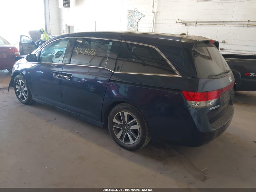 Vin: 5fnrl5h99eb077120, lot: 46804920, honda odyssey touring/touring elite 20143