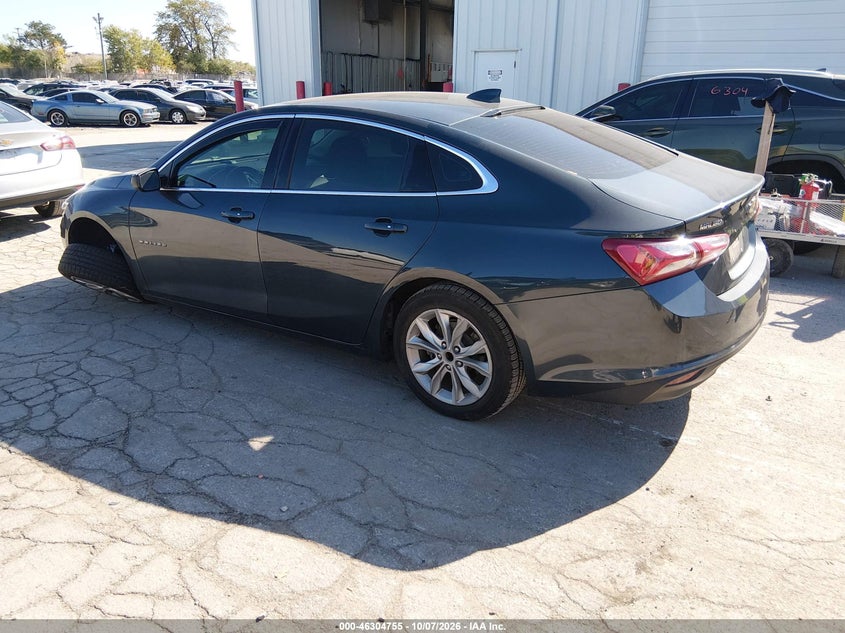 Vin: 1g1zd5st2kf164665, lot: 46804954, chevrolet malibu lt 20193