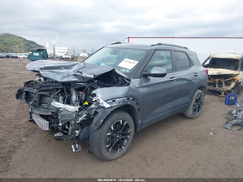 Vin: kl79mrslxnb096283, lot: 46805077, chevrolet trailblazer awd lt 20222