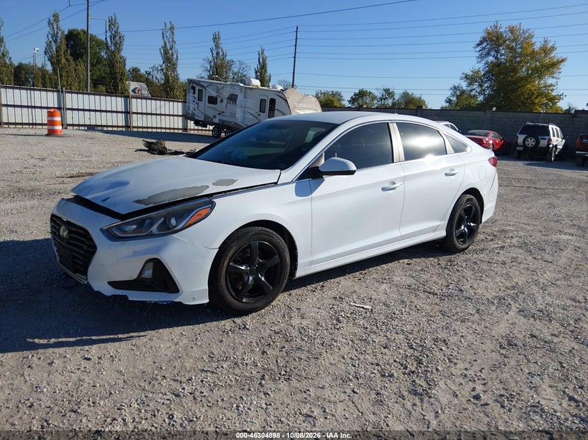Vin: 5npe24af2jh604339, lot: 46805096, hyundai sonata se 20182