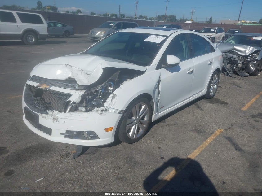2014 Chevrolet Cruze Ltz, Front End, IAAI, VIN 1G1PG5SB8E7439234 — photo 2