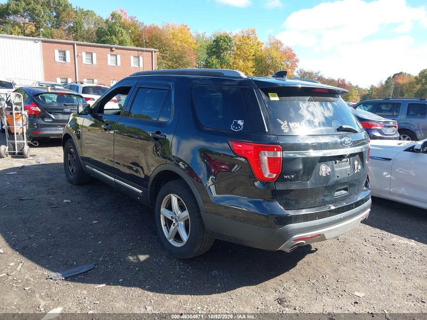 Vin: 1fm5k8d89hge31188, lot: 46805170, ford explorer xlt 20173