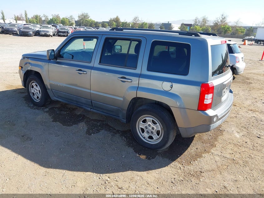 Vin: 1c4njpba1dd109261, lot: 46805195, jeep patriot sport 20133