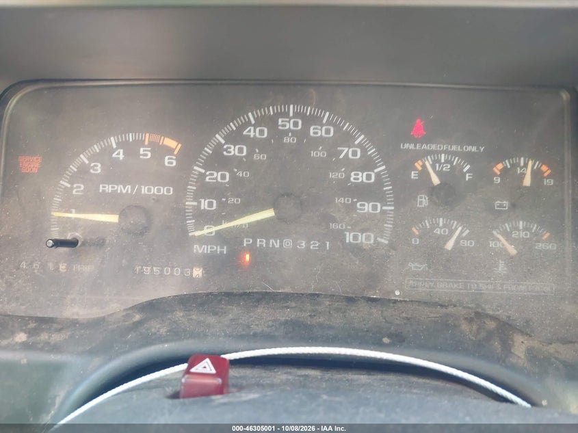 CHEVROLET TAHOE 1996 VIN 1GNEK13R3TJ420812