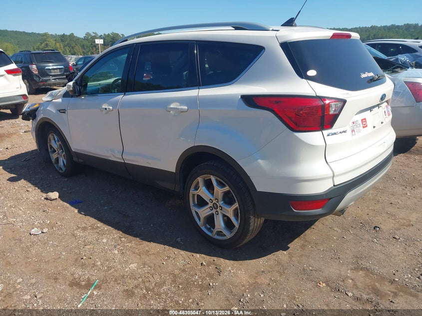 Vin: 1fmcu9j92kub25687, lot: 46805247, ford escape titanium 20193