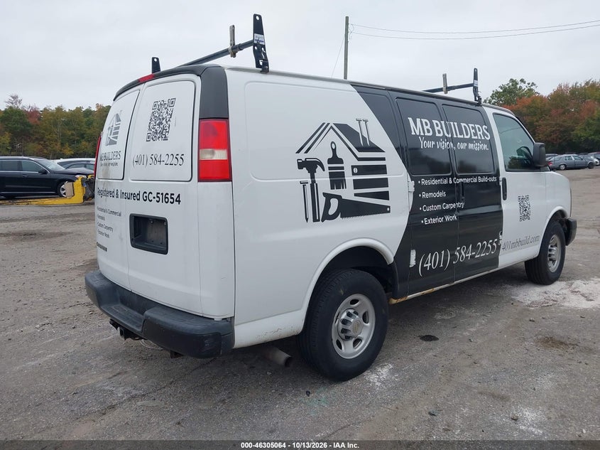 Vin: 1gcwgfcg3d1179474, lot: 46805263, chevrolet express 2500 work van 20134
