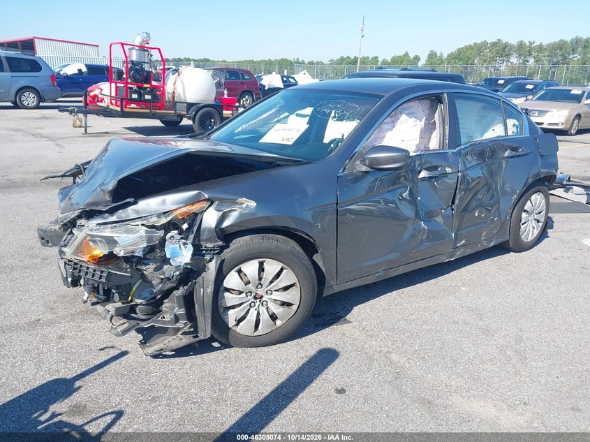 2012 Honda Accord 2.4 Lx, По кругу, IAAI, VIN 1HGCP2F37CA159040 — фото 2