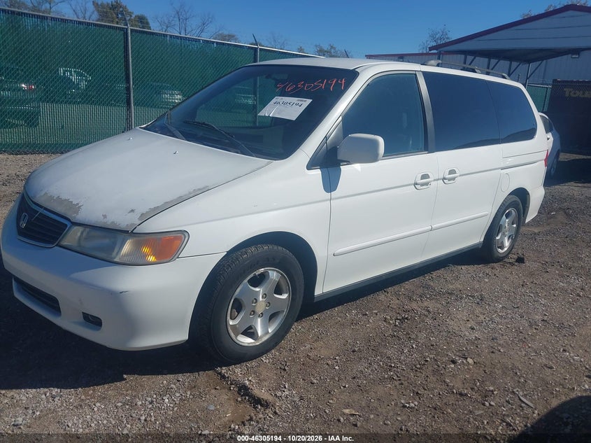 2000 Honda Odyssey Ex, Обычный износ, IAAI, VIN 2HKRL1860YH610332 — фото 2