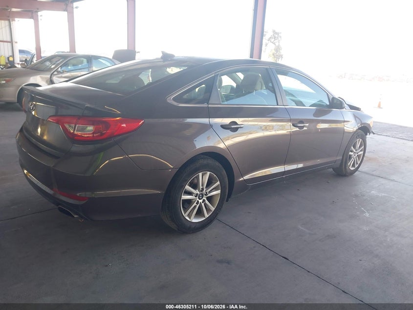 Vin: 5npe24af5fh257239, lot: 46805410, hyundai sonata se 20154