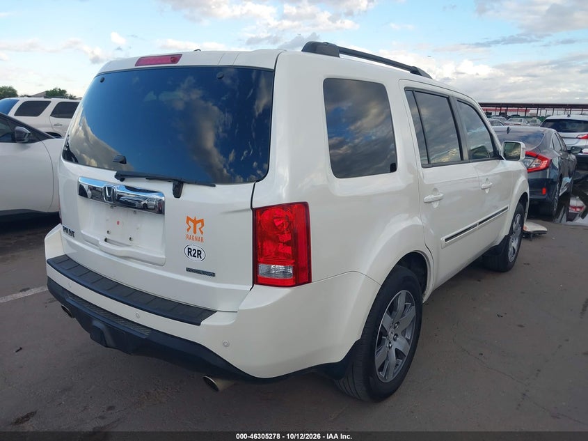Vin: 5fnyf3h93db021552, lot: 46805476, honda pilot touring 20134