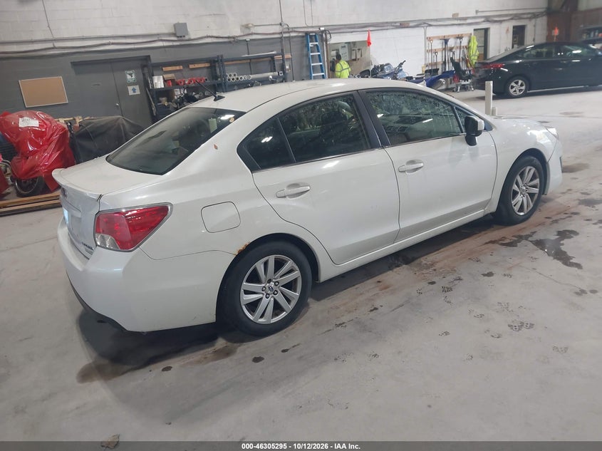 Vin: jf1gjab60gh004814, lot: 46805494, subaru impreza 2.0i premium 20164