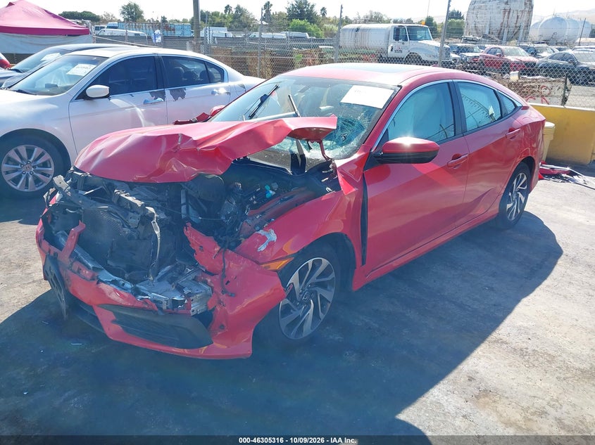 Vin: 2hgfc2f78jh510306, lot: 46805515, honda civic ex 20182