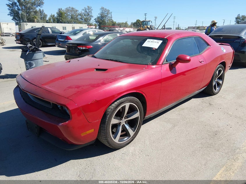 Vin: 2c3cdyag9dh594248, lot: 46805534, dodge challenger sxt plus 20132