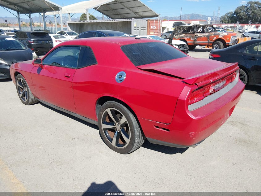 Vin: 2c3cdyag9dh594248, lot: 46805534, dodge challenger sxt plus 20133