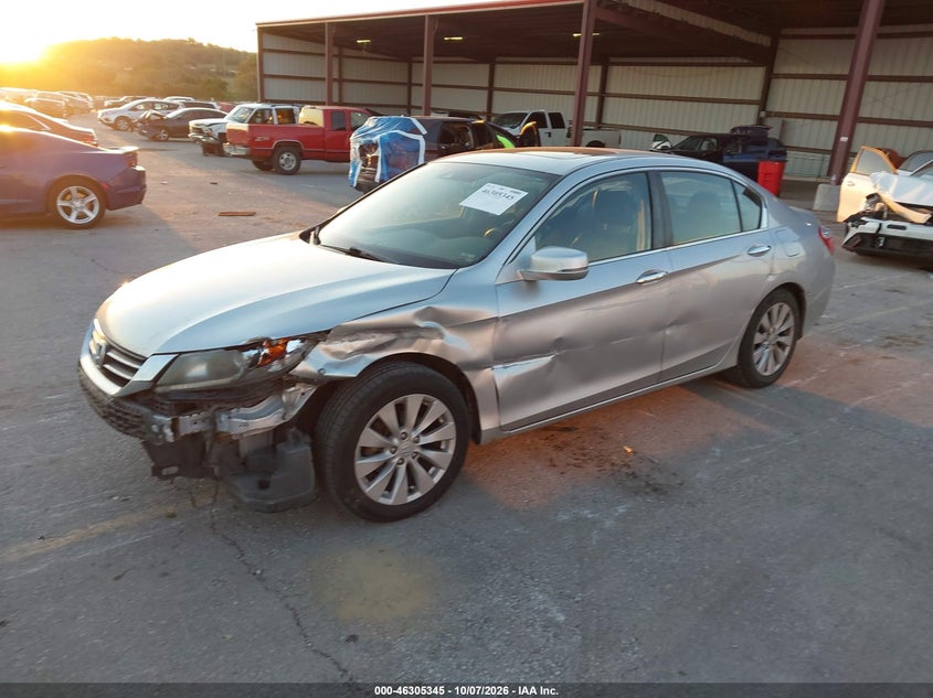 Vin: 1hgcr2f85ea202573, lot: 46805545, honda accord ex-l 20142