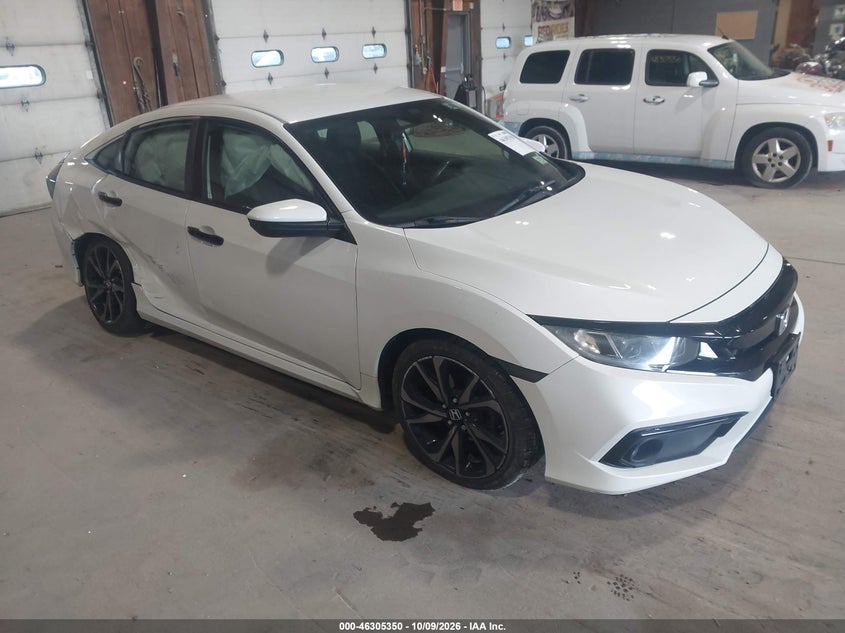Vin: 2hgfc2f88kh513250, lot: 46805549, honda civic sport 20191