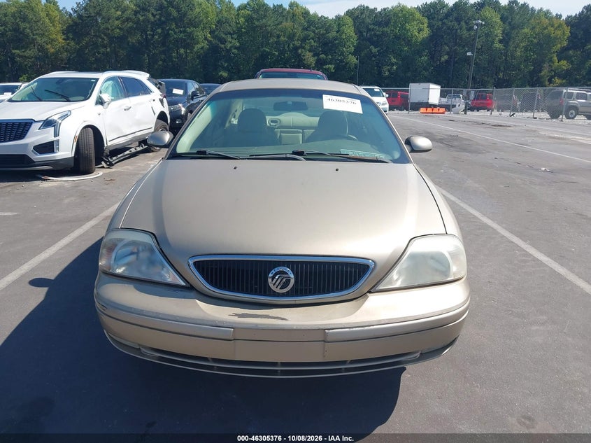MERCURY SABLE 2001 VIN 1MEFM55S01A616877