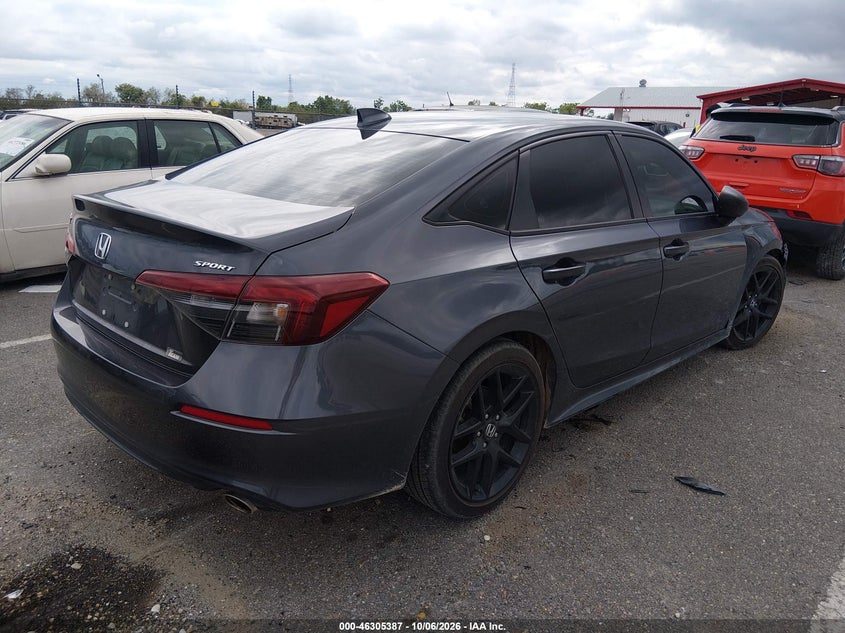Vin: 2hgfe2f58sh547687, lot: 46805586, honda civic sport 20254