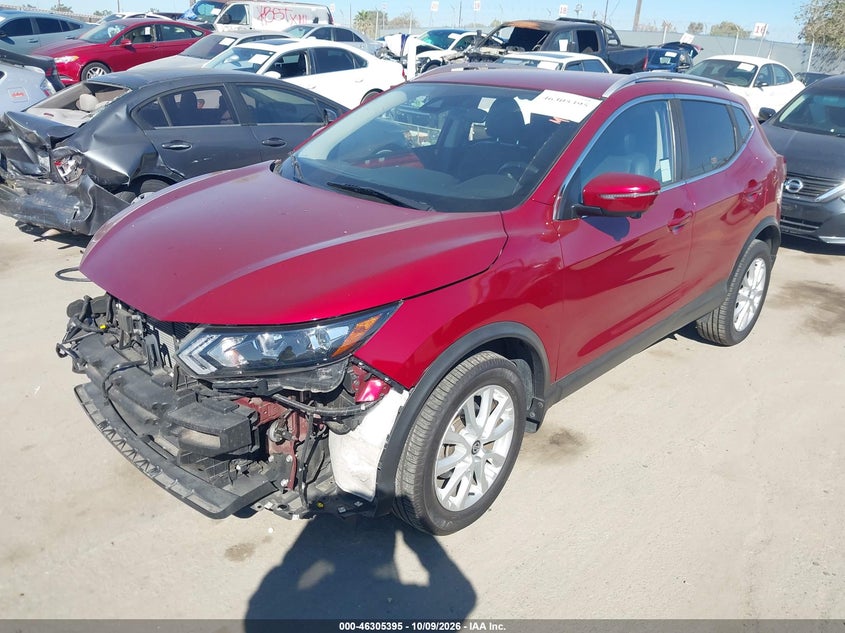 Vin: jn1bj1cv6lw280594, lot: 46805594, nissan rogue sport sv fwd xtronic cvt 20202