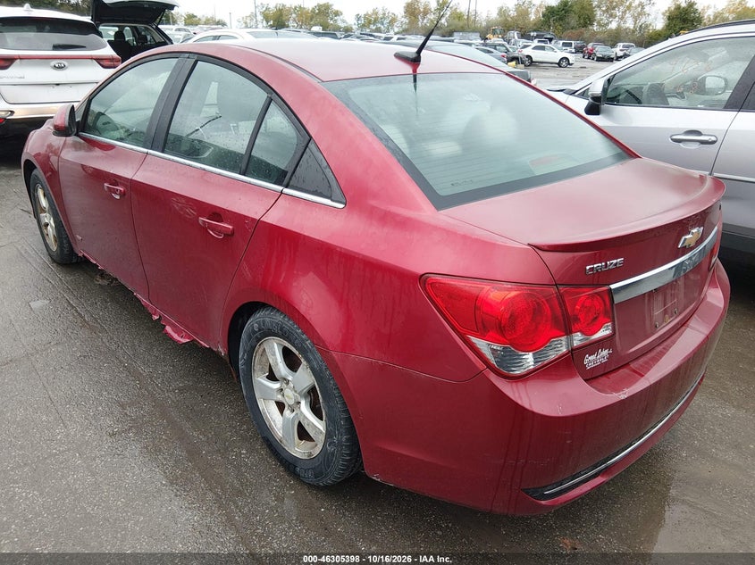 Vin: 1g1pf5s96b7185728, lot: 46805597, chevrolet cruze 1lt 20113