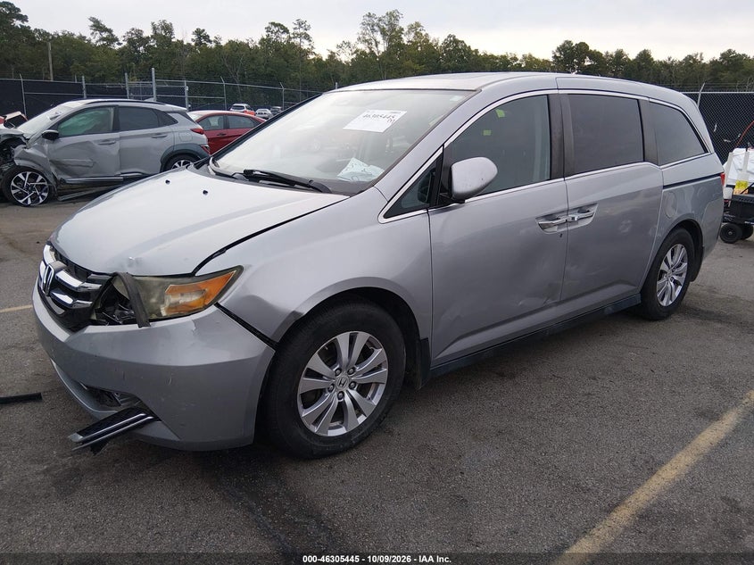 Vin: 5fnrl5h68gb079191, lot: 46805644, honda odyssey ex-l 20162