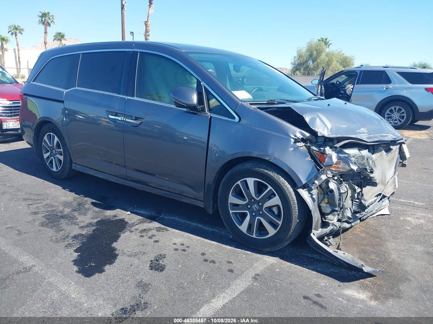 Vin: 5fnrl5h98gb142543, lot: 46805656, honda odyssey touring/touring elite 20161