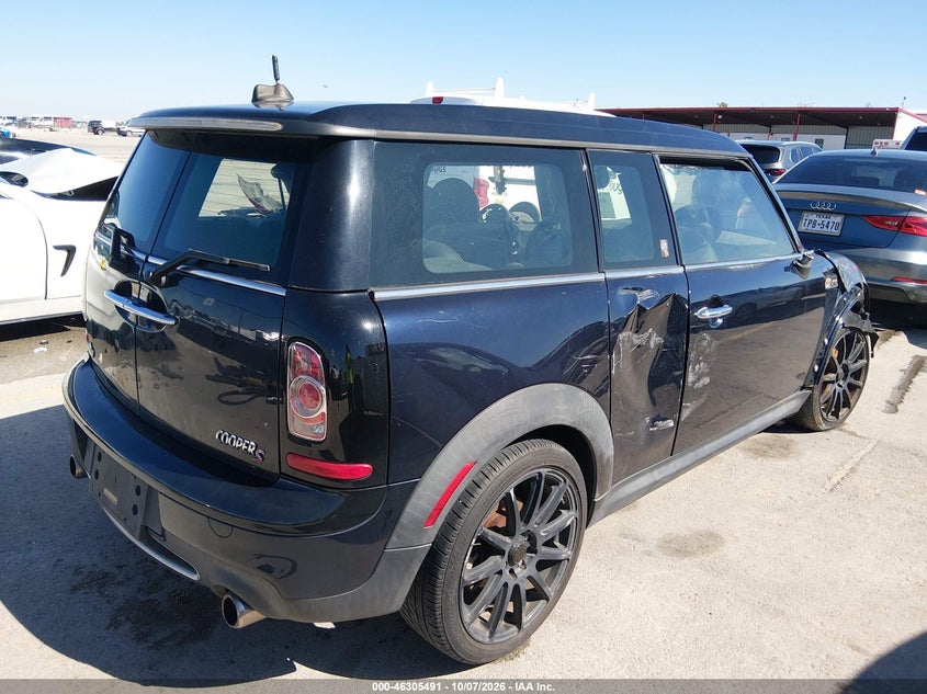 Vin: wmwzg3c56bty37071, lot: 46805690, mini cooper s clubman 20114