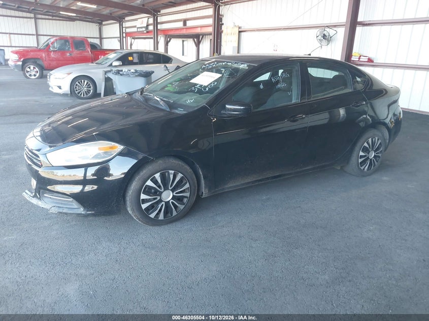 Vin: 1c3cdfaa7fd315606, lot: 46805703, dodge dart se 20152