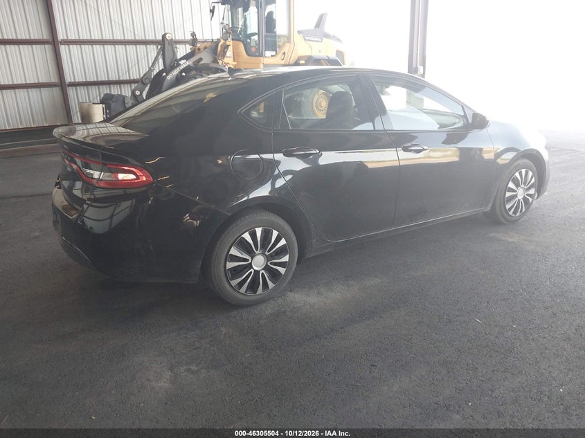 Vin: 1c3cdfaa7fd315606, lot: 46805703, dodge dart se 20154