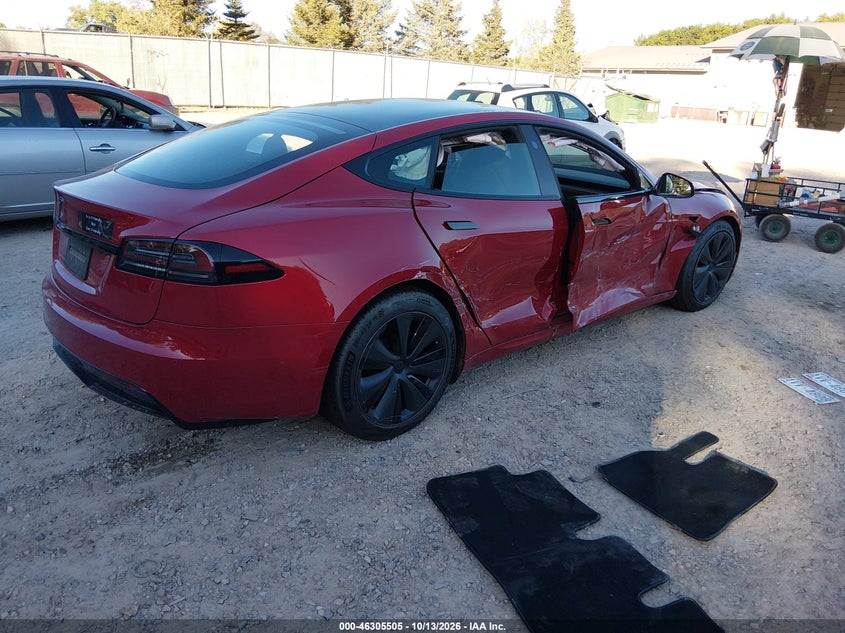 Vin: 5yjsa1e57nf489618, lot: 46805704, tesla model s dual motor all-wheel drive 20224