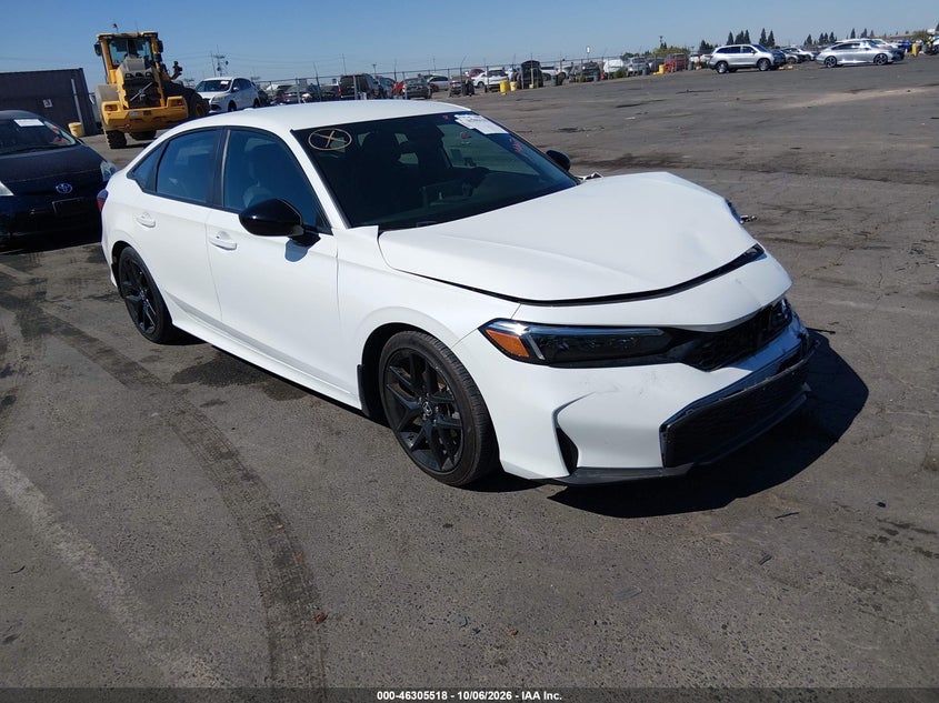 Vin: 2hgfe2f52sh580233, lot: 46805717, honda civic sport 20251