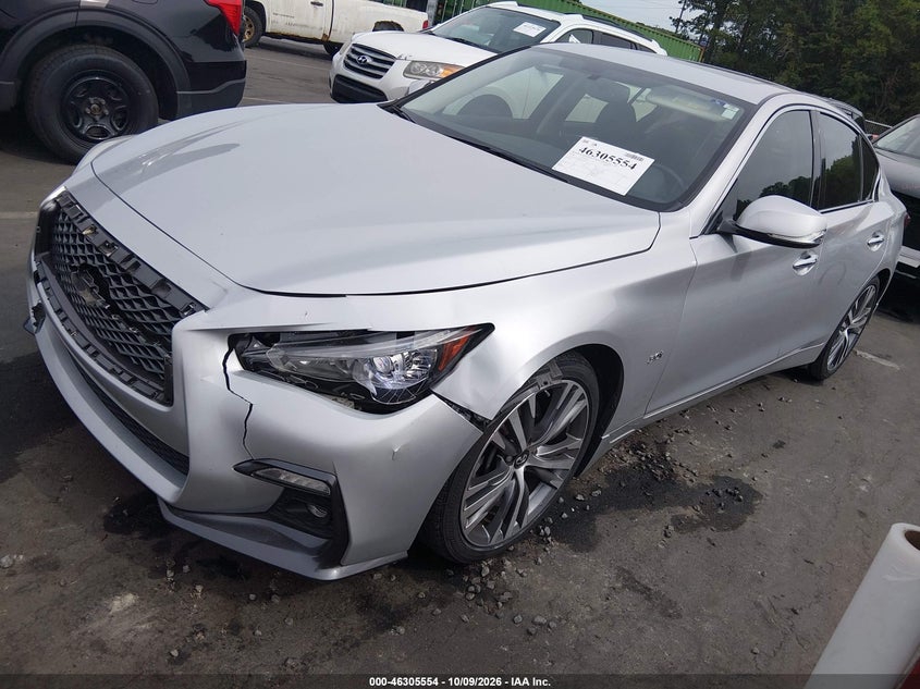 2018 Infiniti Q50 3.0T Sport, Левый перёд, IAAI, VIN JN1EV7AP8JM355295 — фото 2