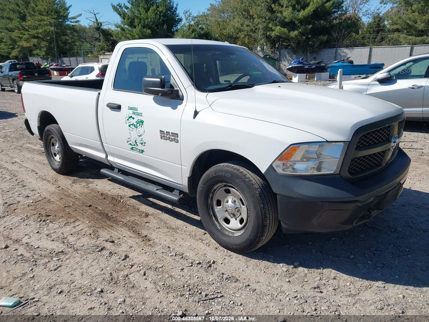 Vin: 3c6jr7dg7hg633412, lot: 46805766, ram 1500 tradesman  4x4 8' box 20171