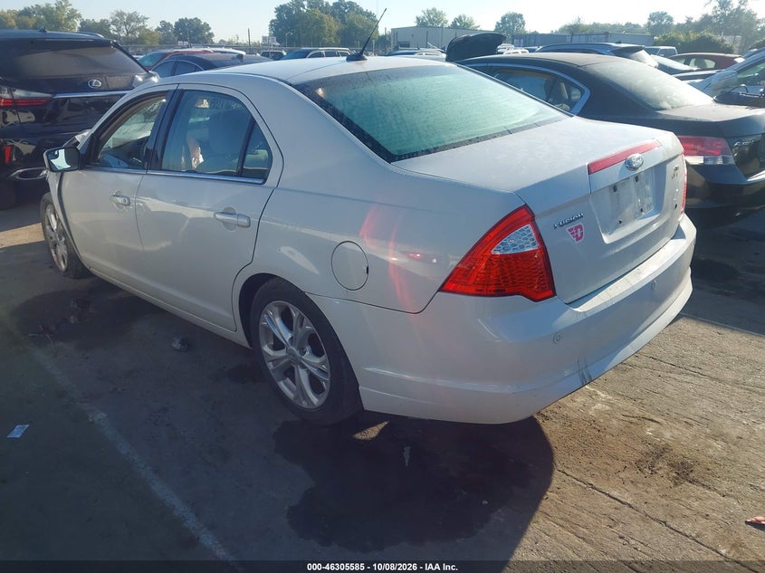 Vin: 3fahp0ha0cr337788, lot: 46805784, ford fusion se 20123