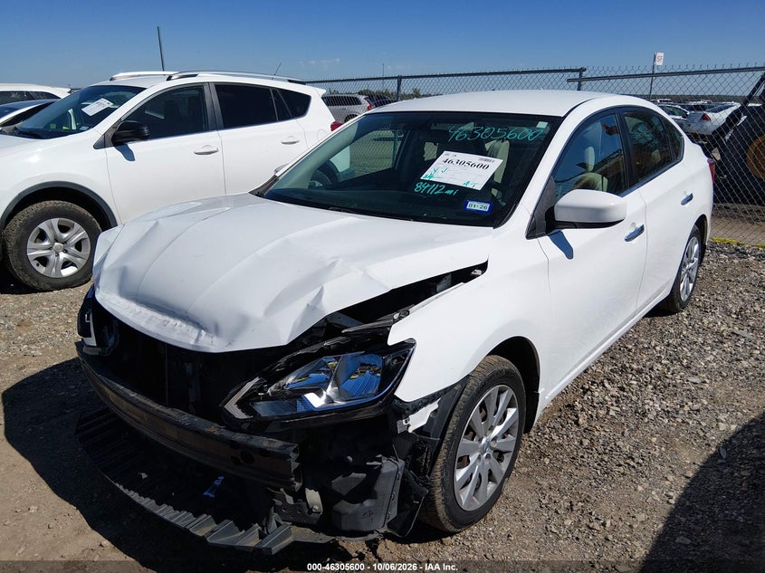 Vin: 3n1ab7ap1hy294676, lot: 46805799, nissan sentra s 20172
