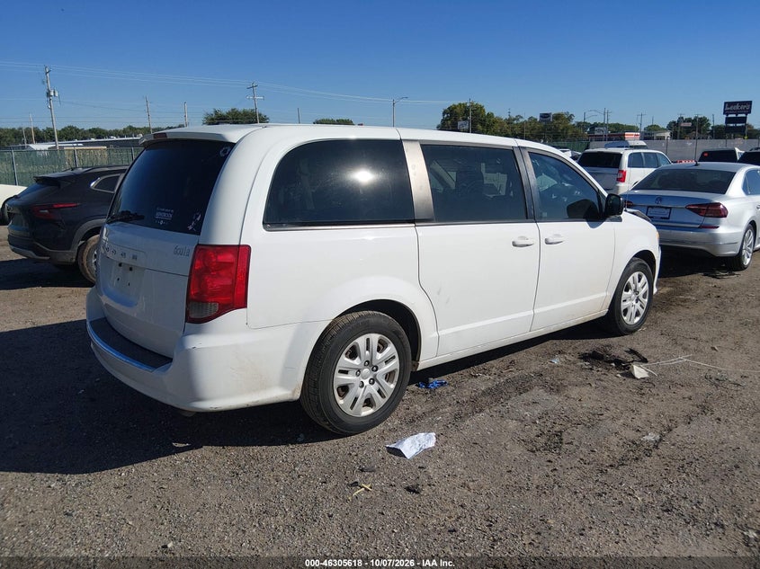 Vin: 2c4rdgbg1jr192017, lot: 46805818, dodge grand caravan se 20184