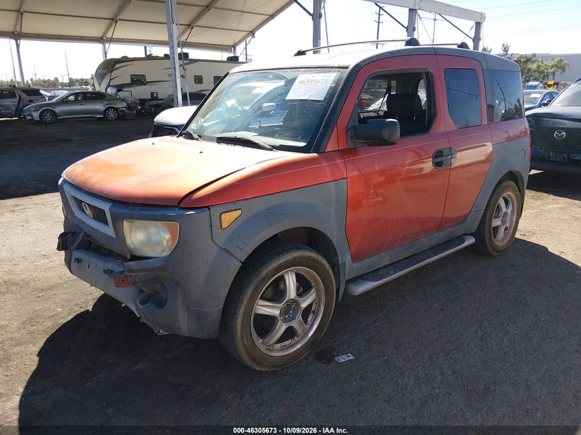 2003 Honda Element Ex, Front End, IAAI, VIN 5J6YH28593L013382 — photo 2