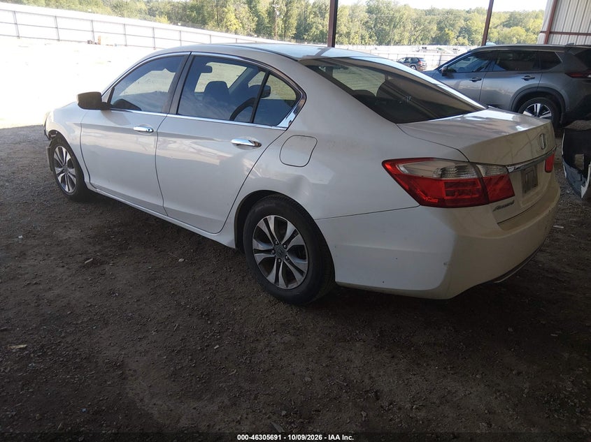 Vin: 1hgcr2f37ea203194, lot: 46805890, honda accord lx 20143