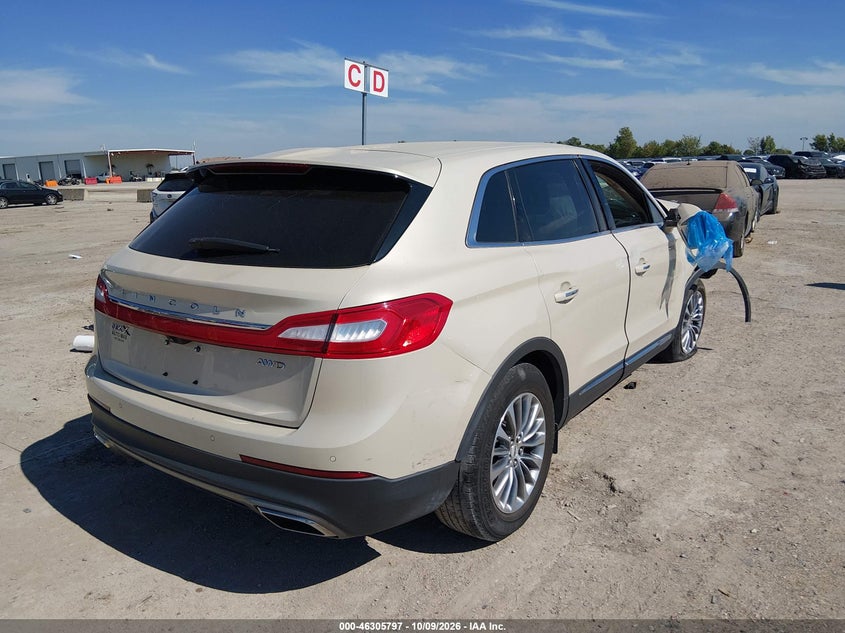 Vin: 2lmtj8kr3gbl76284, lot: 46805996, lincoln mkx select 20164