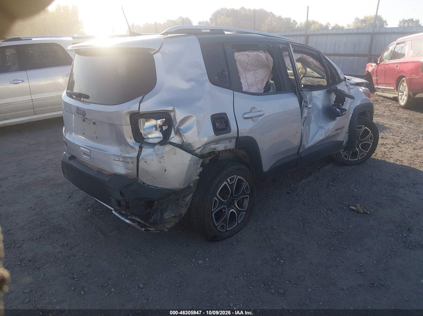 Vin: zaccjbdb8jpg97978, lot: 46806146, jeep renegade limited 20184