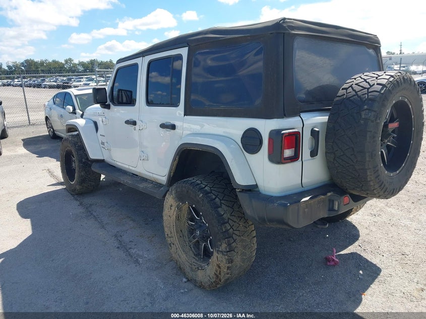 Vin: 1c4hjxeg0nw106953, lot: 46806207, jeep wrangler unlimited sahara 4x4 20223
